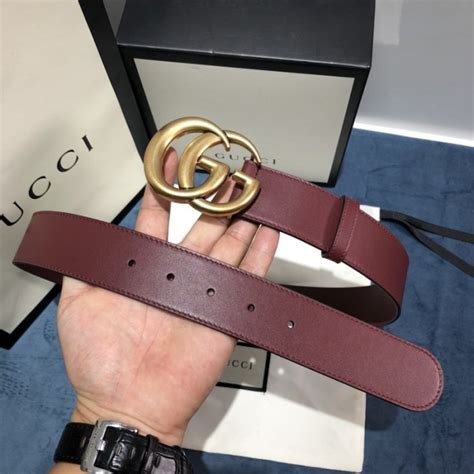 gucci burgundy belt